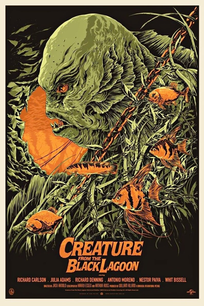 The Creature From The Black Lagoon Type 2 Reproduced Size Cinema Poster Of The 1954 Horror Film Art Collectibles Prints Vadel Com The Creature From The Black Lagoon Type 2 Reproduced Size Cinema Poster Of The 1954 Horror Film Art Collectibles Prints Vadel Com