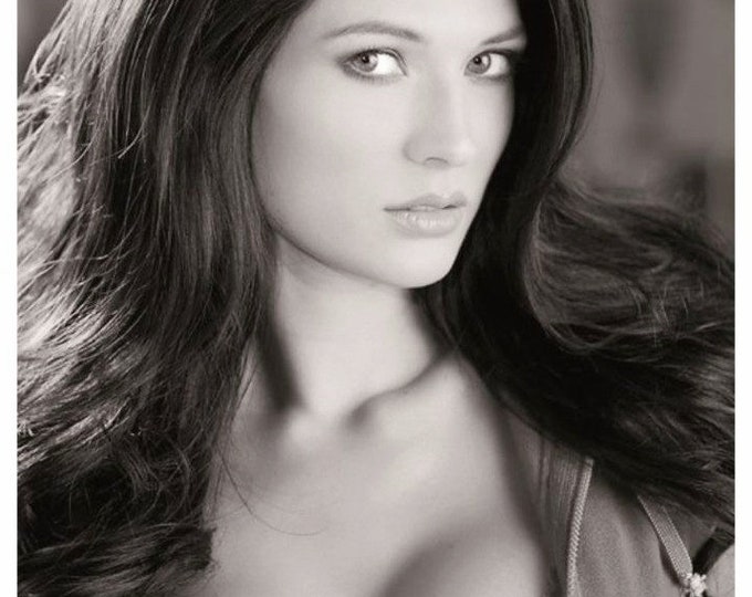 Postcard Style Publicity Photograph of Sexy American Playboy Model