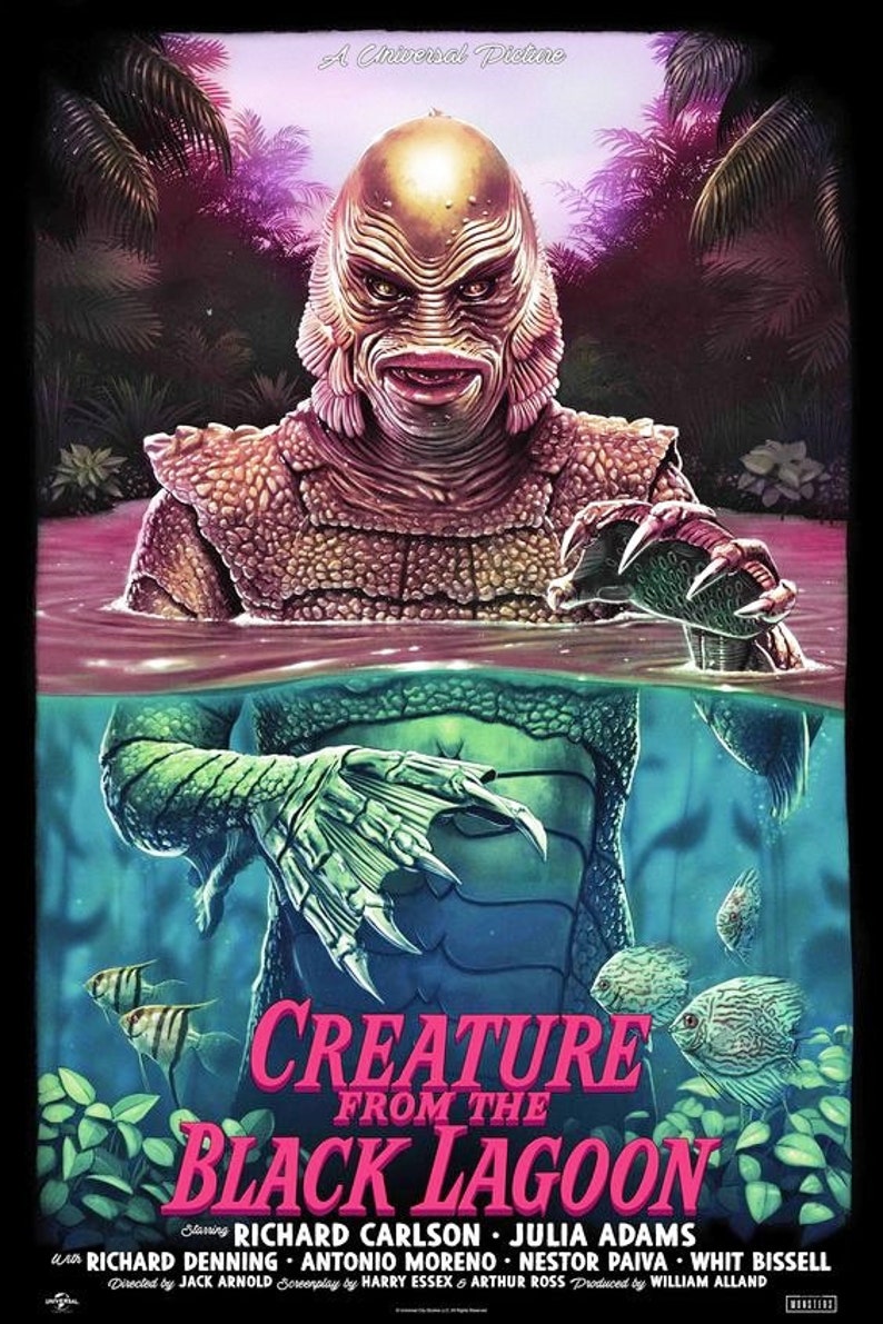Type3 The Creature From The Black Lagoon Reproduced Size Cinema Poster Of The 1954 Horror Film Prints Art Collectibles Safarni Org Type3 The Creature From The Black Lagoon Reproduced Size Cinema Poster Of The 1954 Horror Film Prints Art Collectibles Safarni Org