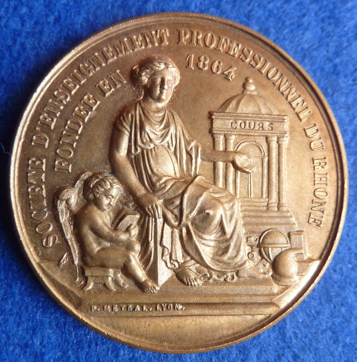 Image of 1902 Prize Medal Awarded To Famous French Artist For Painting. An Interesting in Superb Condition