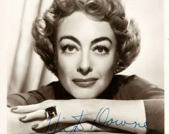 Postcard Type Publicity Photograph of the Highly Talented American Film Star Joan Crawford