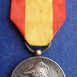 Rare 1908 Spanish Military Medal Commemorating Sige of Saragossa in 1808. Very Desirable. image 1
