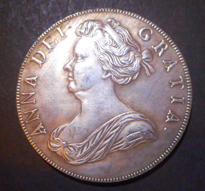 Interesting Old Replica Coin British Queen Anne 1706 Dated Crown. 5 ...