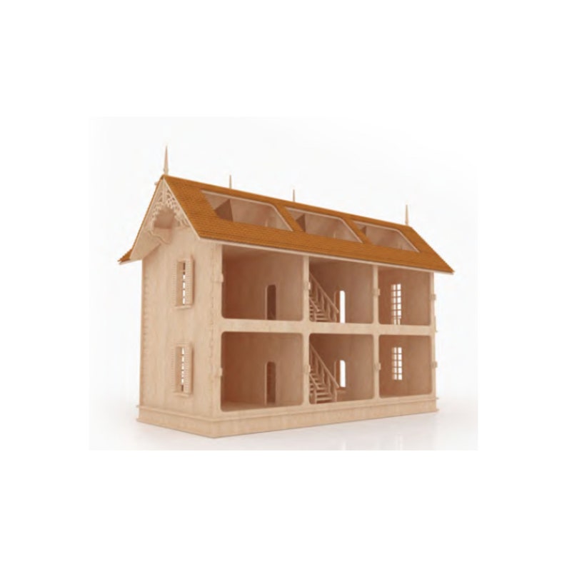 Gothic Mansion Dollhouse Kit Girl/'s Birthday Present Victorian Gothic Mansion Dollhouse Kit Mansion Dollhouse Children/'s Toy