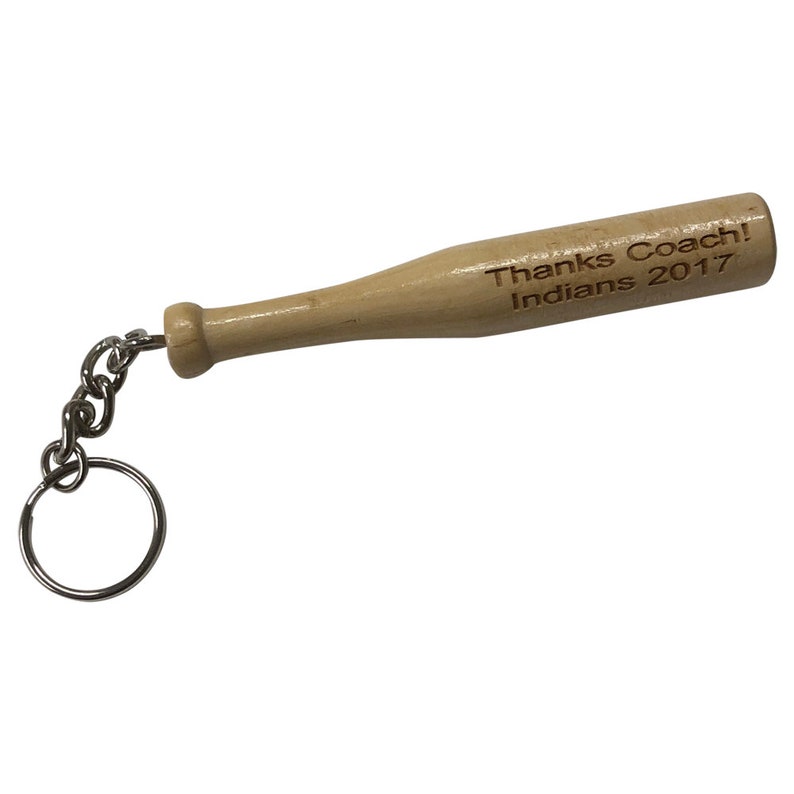 Mini Baseball Bat Keychain Custom Engraved Trophies Coach Etsy
