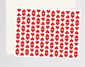 Valentine hearts Greeting card