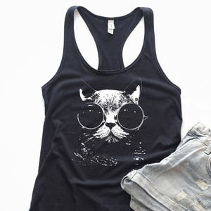 Cat Tank Top | Cat Shirt - Cat - Funny Cat Shirt - Racerback Tank Top