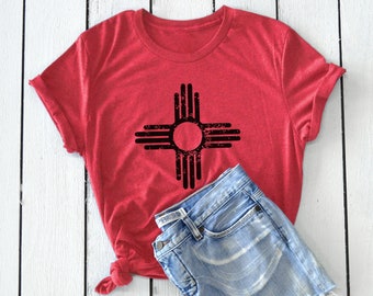 New Mexico Shirt - New Mexico Top - New Mexico - Zia Shirt