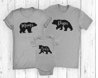 Mama Bear - Papa Bear - Baby Bear - Little Bear - Family Bear Set - Mother's Day