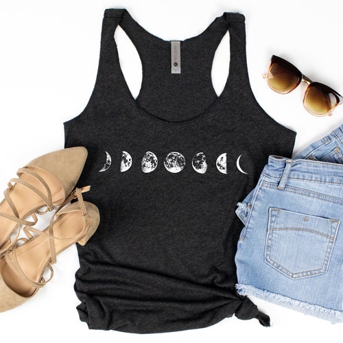 Moon Phases Tank Top Moon Tank Top Moon Phases Tank Top Etsy
