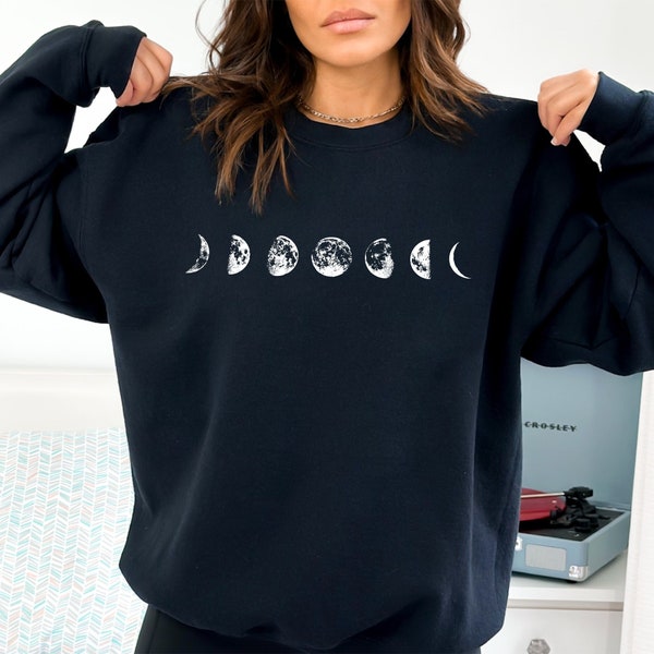 Moon Phases Shirt | Moon Phases Sweatshirt - Moon Sweatshirt - Moon Shirt - Moon Phases