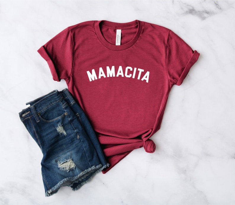 Mamacita Shirt Funny Mom Shirt Mom Shirt Mama Shirt Mother's Day Shirt Blessed Mama Tired as a Mother shirt Cardinal Red