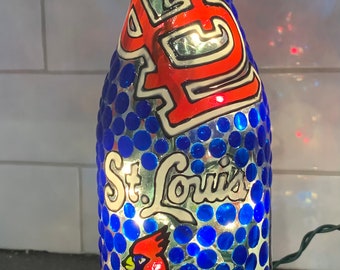 St. Louis Cardinals Lighted Wine Bottle
