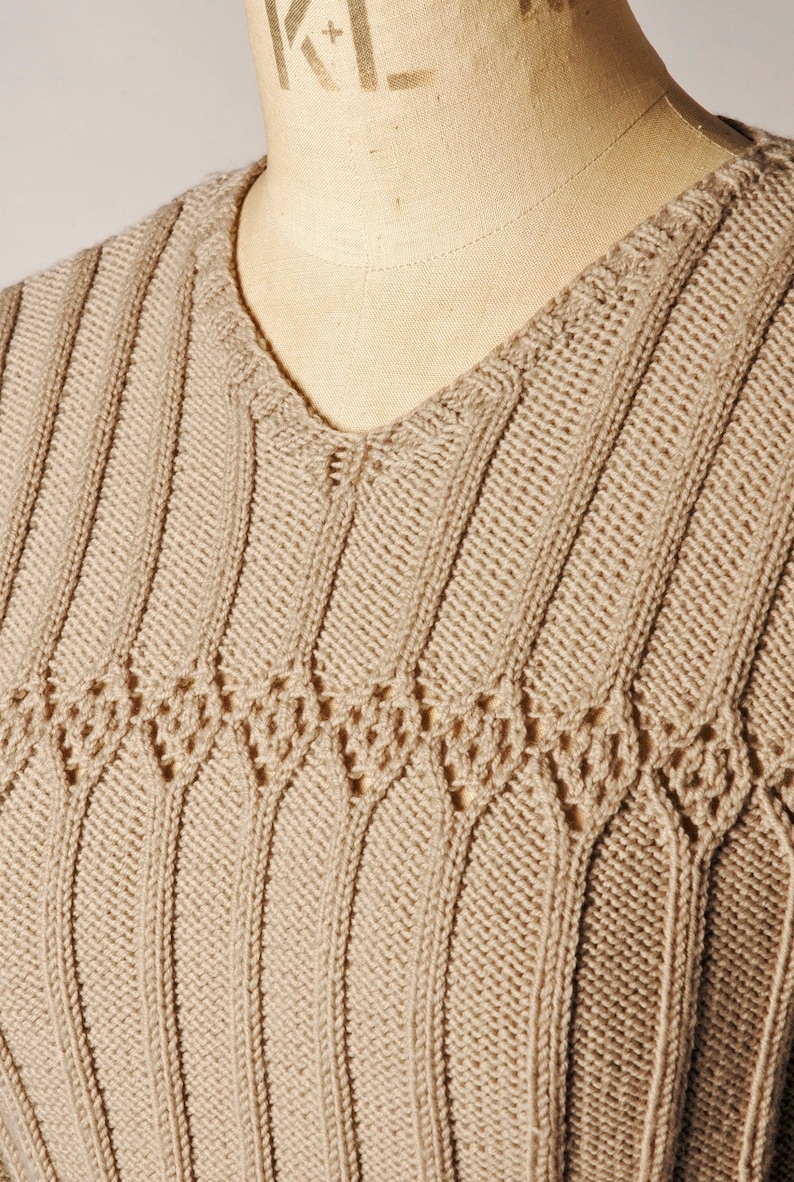 Knitting Pattern PDF for 'virginia' a Handknitted Etsy