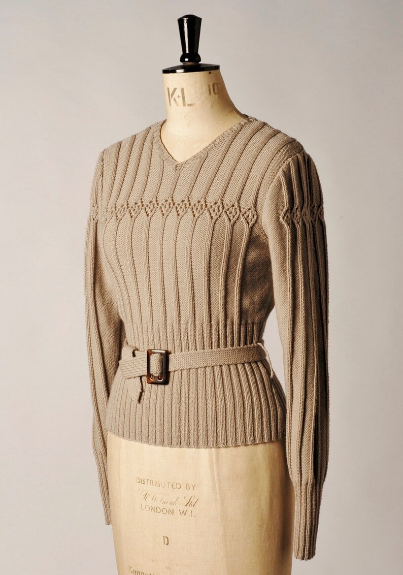 Knitting Pattern PDF for 'virginia' a Handknitted Etsy