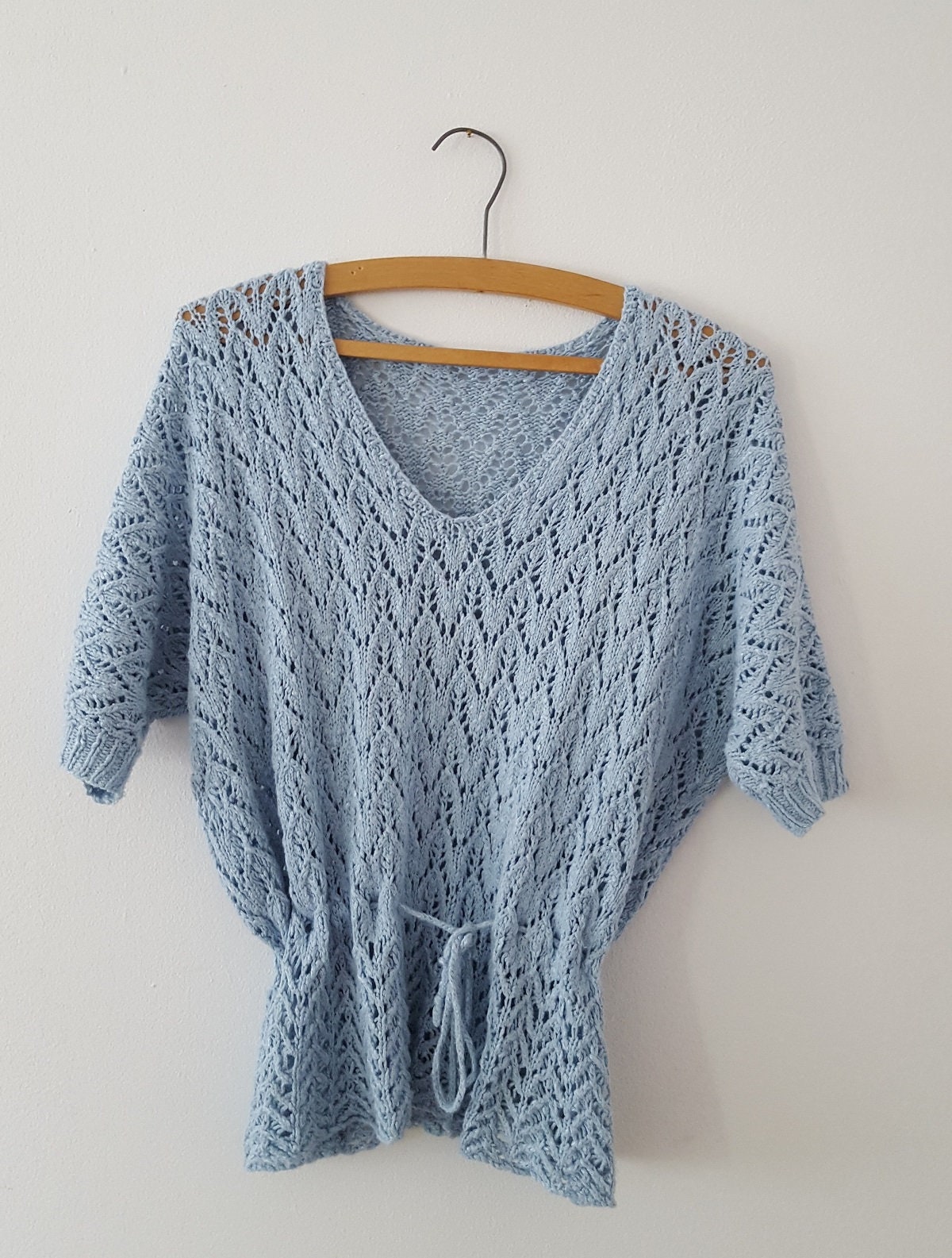 Knitting Pattern for Lace Sweater Sea Holly - Etsy