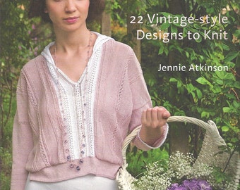 Knitting Book - A Handknit Romance: 22 vintage-style designs to knit by Jennie Atkinson UK version (Berry & Bridges, 2012)