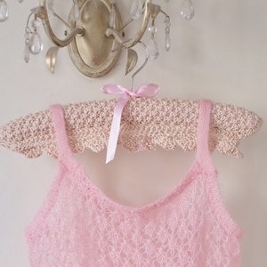 Knitting Pattern for lacey coathanger cover