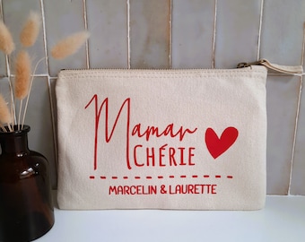 Pochette personnalisée - Trousse de sac Maman chérie