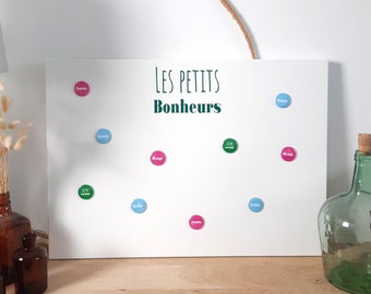 Magnetic Collage 70x50 White and Neon Green - Les Petits Bonheurs