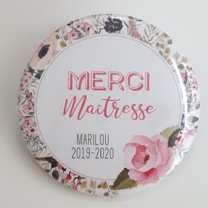 Merci Maitresse Miroir 56mm sous Blister personnalisé Esprit Bohème image 2