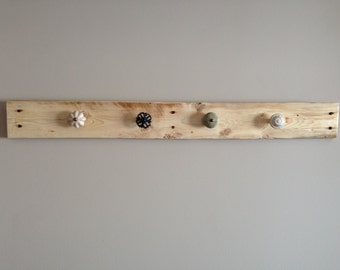 Reclaimed Pallet and Drawer Pull Rack