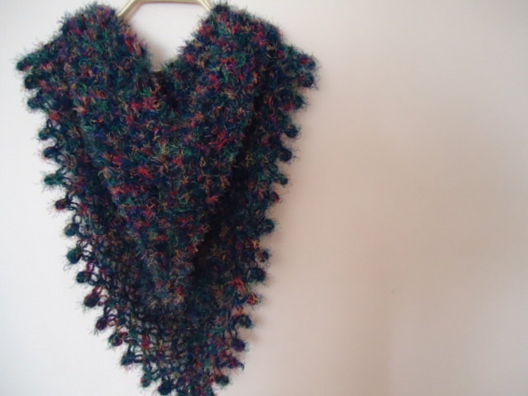 colorful crochet shawl