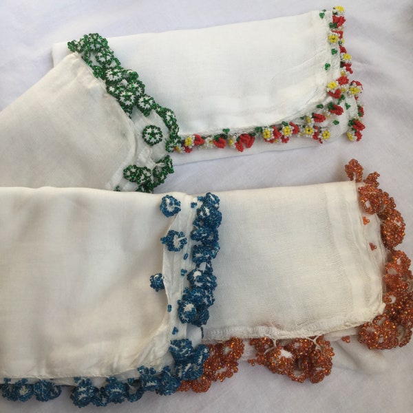 Crochet Trim Scarf Etsy