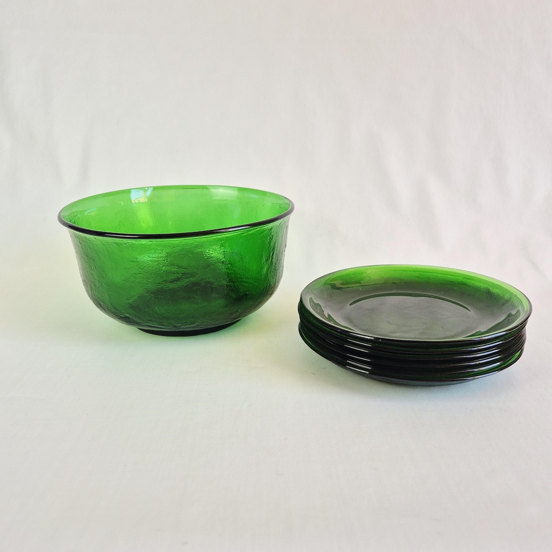 Arcoroc Arcopal Sierra Green Dinnerware | Dinnerware Parts | 70s Glass ...
