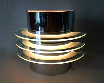 Wall lamp Ikea Drittel | Vintage Ikea | Chrome with glass wall lamp
