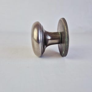 Vintage Metal Door Knob | 70s Round Door Knob | Metal Door Knob | Classic Door Hardware | Retro Interior Detail