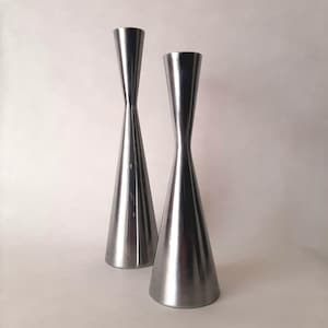 Snygg Gota candle holders | Set of 2 vintage candlesticks | Vintage Ikea | Erika Pekkari design | Table candlestick set | Diabolo candlestick