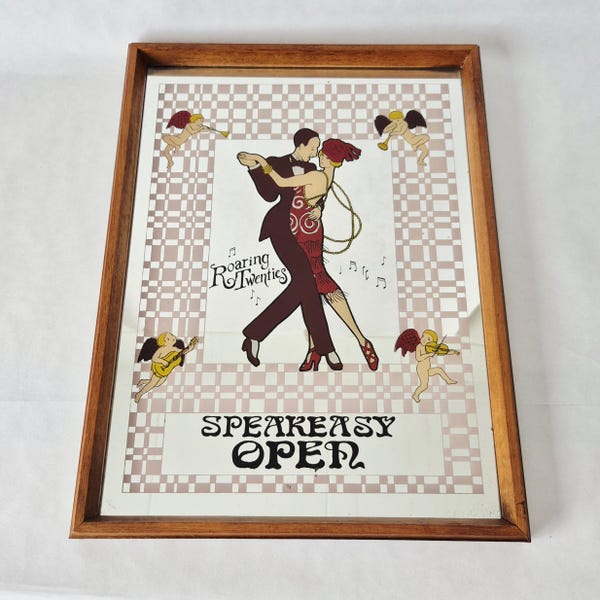 Vintage Speakeasy Open Mirror | Billboard | Roaring Twenties | Charleston Dance
