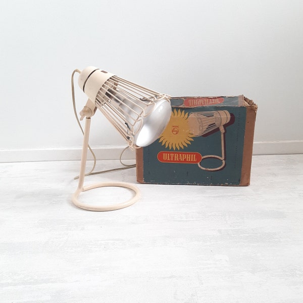 Vintage Philips lamp, Ultraphil, jaren 60, warmtelamp