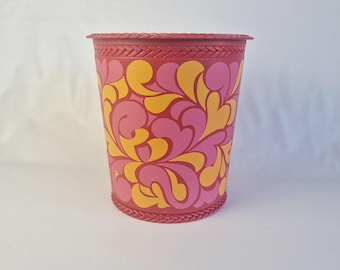 Papelera vintage Emsa | Papelera de los años 70 | Papelera retro | Decoración del hogar de los años setenta