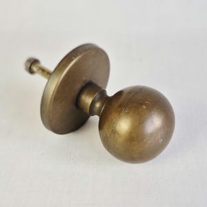 Vintage Messing Deurknop | Antieke Deurknop Rond | Brass Door Knob | Klassieke Deur Hardware | Retro Interieur Detail