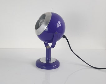 Space age 70s purple Eyeball wall lamp - Vintage table lamp