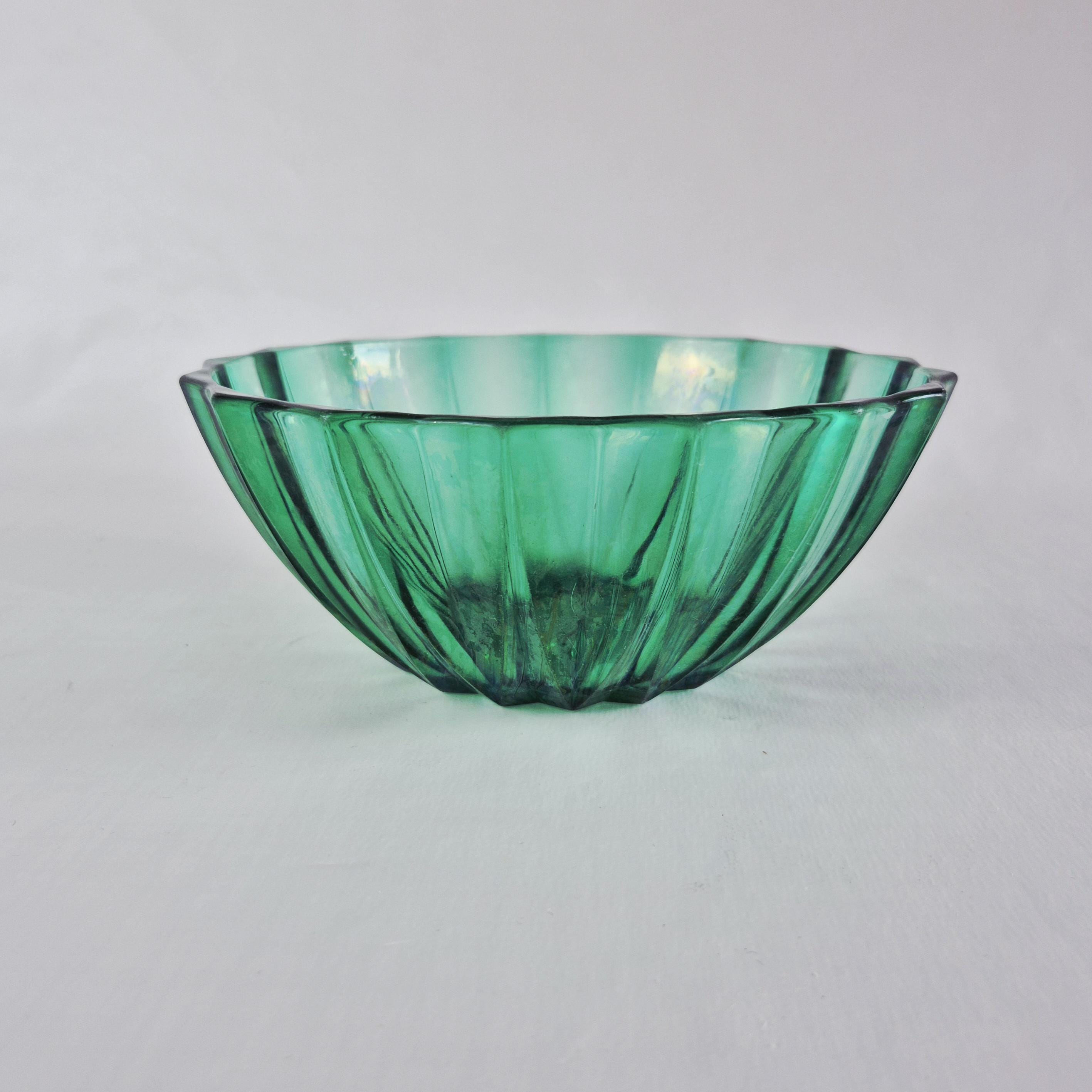 Salatschüssel glas retro
