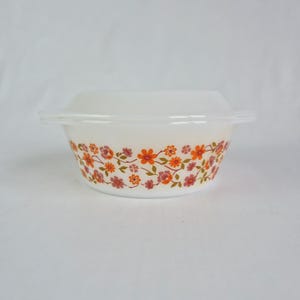 Arcopal France Scania Covered Dish | Vintage Opal Glass | 1970s Oven Dish with Lid