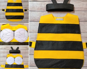 Kids bumble bee costume bee outfit bee headband buzzy bee costume baby bee costume little critter costume mini beast hat world book day