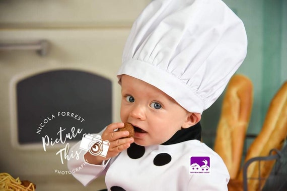 Baby Chef foto prop Costume costume da chef per bambini mini costume da catering abito da chef per bambini abito da baby chef cakesmash costume da chef sitters Etsy Italia
