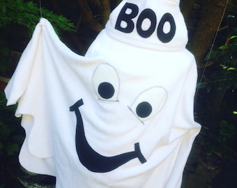 Halloween Ghostly Ghoul Costume, Childrens Halloween Dressup Ghost Poncho and Separate Hat,kids ghost costume,baby ghost costume,BOO costume
