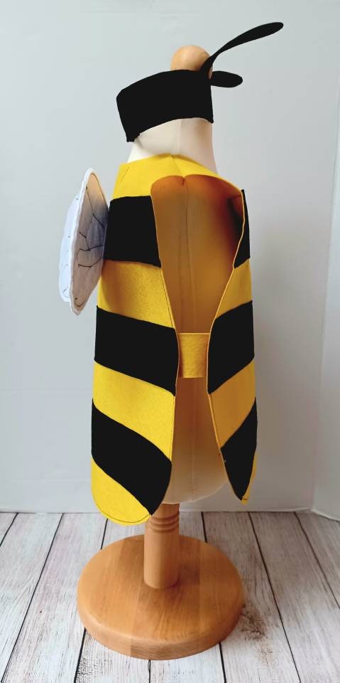 Déguisement de bourdon pour enfants, tenue d'abeille, bandeau d