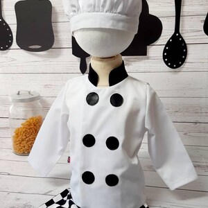 Baby Chef Costume: Cotton Photo Prop Outfit, Cakesmash Outfit image 6