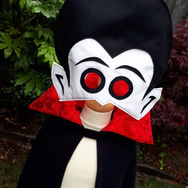 Halloween Dracula Costume Childrens Halloween Vampire Dressup kids dracula cape kids dracula mask Vampire cape mask Dracula cape costume