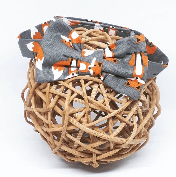 Grey Fox Scarf Orange Turquoise Navy Blue Foxes Scarf Ladies 100/% Pure Cotton