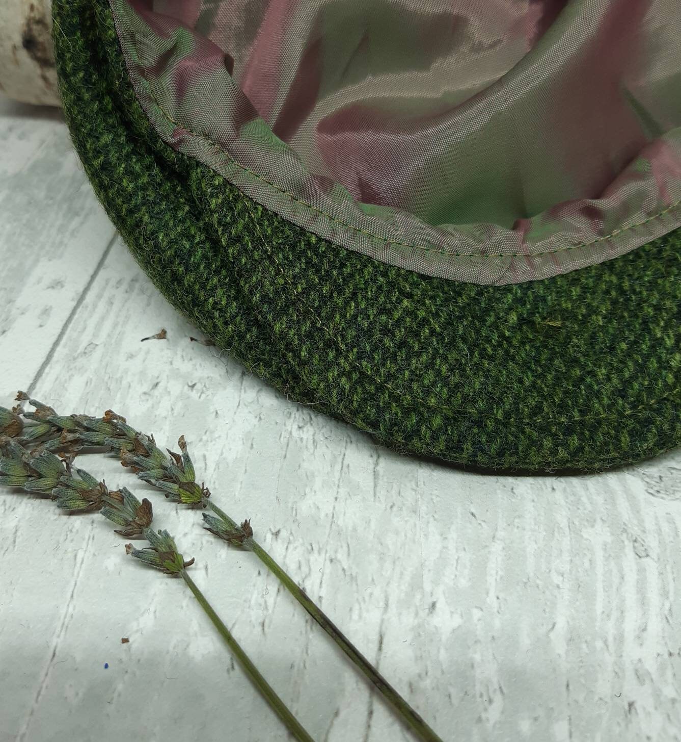 Baby Forest Green Tweed Wool Flat Capgreen Flatcap Newborn Etsy Ireland