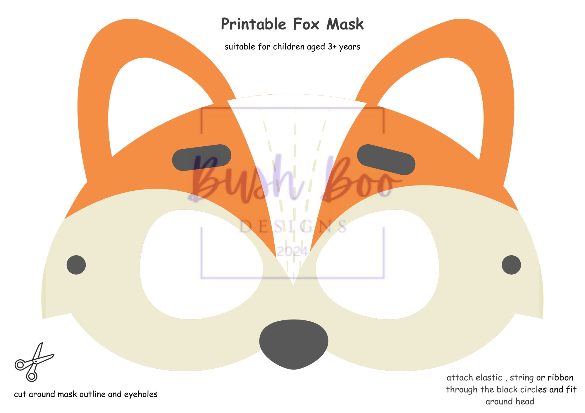 39 Awesome Animal Crafts For Kids 11 Fox Mask Printable: Kids DIY Craft, Animal Party Mask (PDF Download…