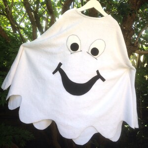 Halloween Ghostly Ghoul Costume, Childrens Halloween Dressup Ghost Poncho and Separate Hat,kids ghost costume,baby ghost costume,BOO costume image 4