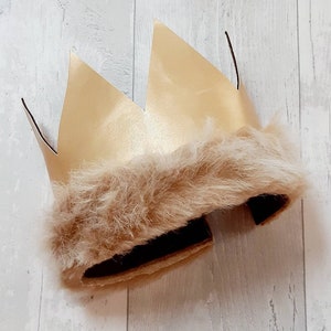 Where the Wild Things Are Crown photo prop baby gold crown kids wild things crown childrens wild things crown Max crown Wild One party prop